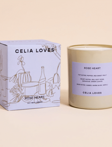 Celia Loves Candle - Rose Heart