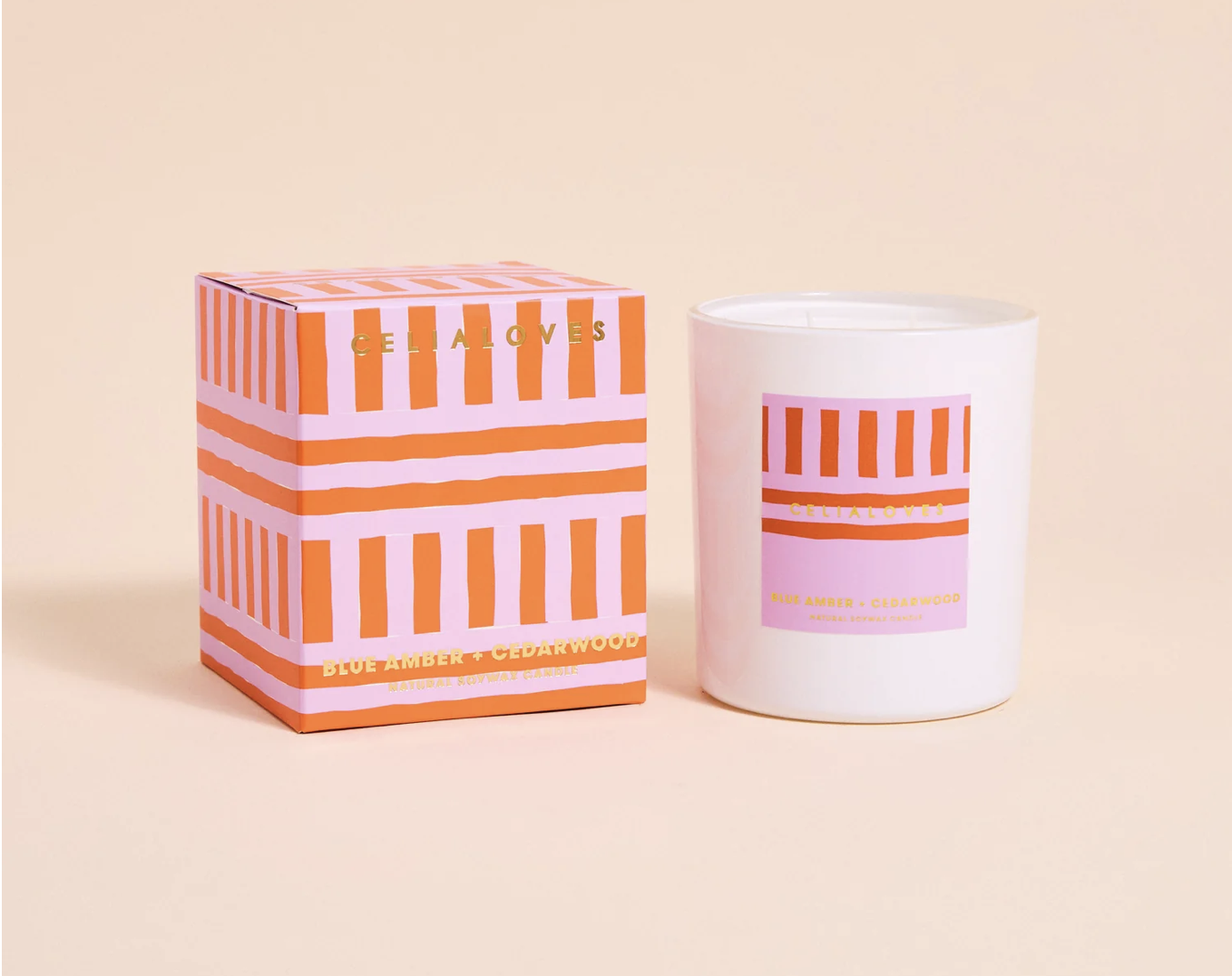 Celia Loves Candle - Blue Amber + Cedarwood