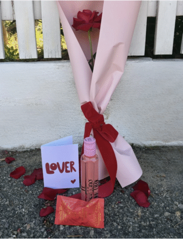 Single Red Rose + Spoilt Gift Bundle