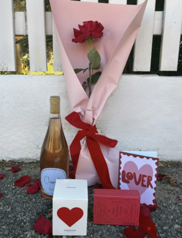Single Red Rose + Extra Spoilt Gift Bundle