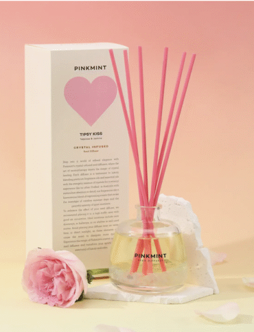 PINK MINT Crystal Infused Reed Diffuser